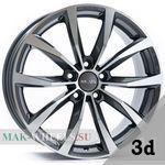 MAK WOLF Gun Metallic Mirror Face